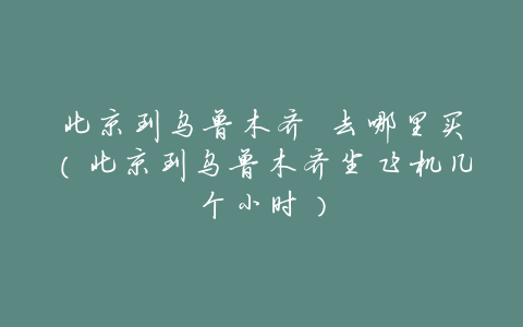 北京到乌鲁木齐 去哪里买(北京到乌鲁木齐坐飞机几个小时)